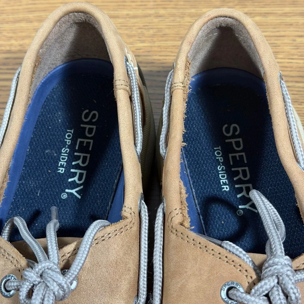 Sperry Top-Sider Billfish Tan Leather Boat Shoes Mens 9.5 0276308 Loafers